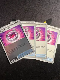 x4 Strange Timepiece 128/132 - Mega Evolution - Pokemon - NM/M English - Image 1