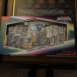 Pokemon - Prismatic Evolutions - Lucario EX and Tyranitar EX Premium Collection - Image 1