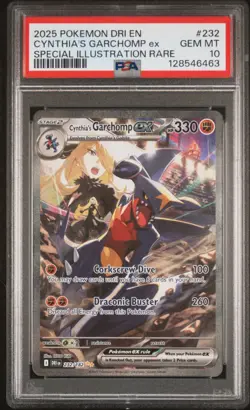 Pokemon Cynthia's Garchomp ex 232/182 Destined Rivals #232 SIR GEM MINT PSA 10 - Image 1