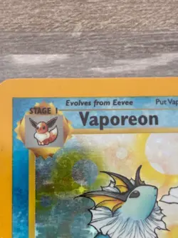 1995 Pokemon Original RARE VAPOREON [STAGE 1] (1995, 96, 98) HOLO 80 hp #12/64 - Image 2