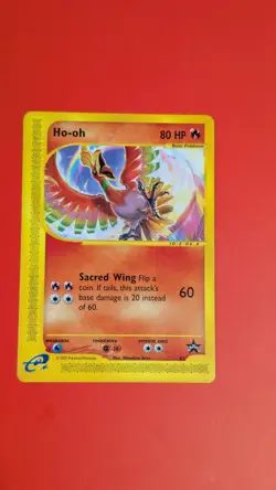 2002 #52 HO-OH BLACK STAR PROMO POKEMON LEAGUE - Image 1