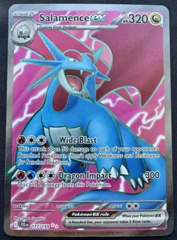 Salamence ex 177/159 Pokemon Journey Together Holo Full Art Ultra Rare - Image 1