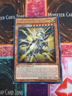 Yugioh Divine Dragon Lord Felgrand SR02-EN001 Ultra Rare 1st Edition Near Mint - Image 1
