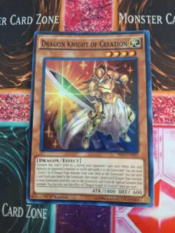 Yugioh Dragon Knight of Creation SR02-EN002 Super Rare 1st Edition Near Mint - Image 1