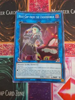 Yugioh Beat Cop from the Underworld GEIM-EN048 Super Rare 1st Edition Near Mint - Image 1