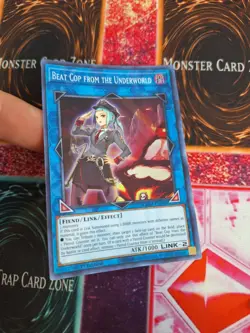 Yugioh Beat Cop from the Underworld GEIM-EN048 Super Rare 1st Edition Near Mint - Image 2