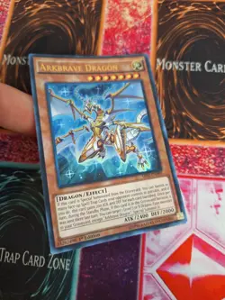 Yugioh Arkbrave Dragon SR02-EN000 Ultra Rare 1st Edition Near Mint - Image 2