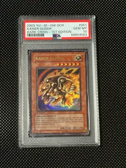 YUGIOH PSA 10 2003 Kaiser Glider DCR-051 Ultra Rare 1st Edition *4563 - Image 1