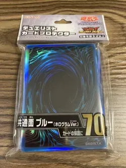 Yugioh Sleeves Universal Card Back Design Blue Hologram ver. 2025 70pcs - Image 1