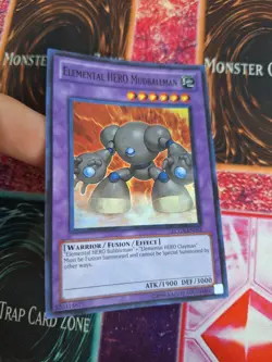 Yugioh Elemental Hero Mudballman LCGX-EN053 Super Rare Unlimited Near Mint - Image 2