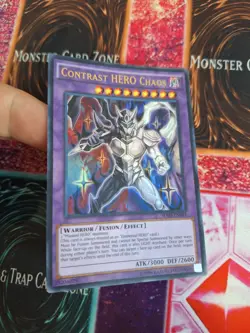 Yugioh Contrast HERO Chaos SDHS-EN041 Ultra Rare Unlimited Near Mint - Image 2