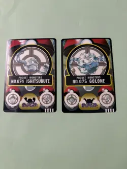 Pokemon Sealdass Sticker Card Geodude Graveler Set Pocket Monsters - Image 1