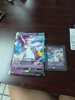 Dark Sylveon V Sword & Shield Promo Card Plus Jumbo Card Holo LP - Image 1