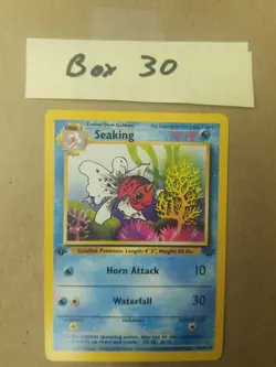 Seaking 46/64 - 1st Edition - Jungle SET - VINTAGE WoTC Pokemon CARD - LP - Image 1