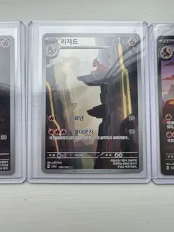 151 Charmander Charmeleon Charizard Set 168 169 201 Korean Pokemon Card SET - Image 3
