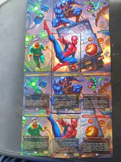 MTG Spider-Man COMPLETE SET of Borderless [Foil] Continuous Art Rares Magic NM/M - Image 1