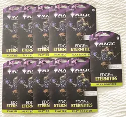 11 Pack Lot ~ Magic The Gathering ~ Edge of Eternities Play Booster Packs - Image 1