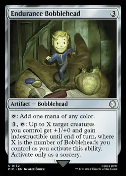 Endurance Bobblehead Light Play, English Magic the Gathering MTG Universes Beyon - Image 1