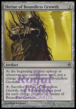 Shrine of Boundless Growth 2x FOIL NPH MTG New Phyrexia Uncommon MINT artifact - Image 1