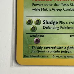 Pokemon TCG Muk Fossil 13/62 Holo Unlimited Holo Rare Vintage WOTC - Image 4