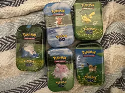 Pokemon Go Mini Tin Art Set - 5 Tins Total - Image 1