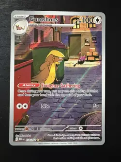 Pokemon Mega Evolution Gumshoos 153/132 Illustration Rare IR NM Full Art - Image 1