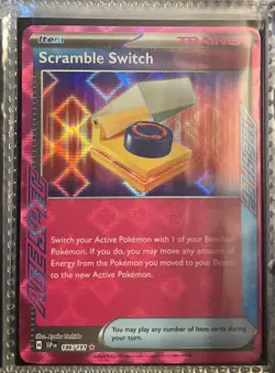 x1 Scramble Switch - 186/191 - ACE Rare Pokemon SV08 Surging Sparks M/NM - Image 1