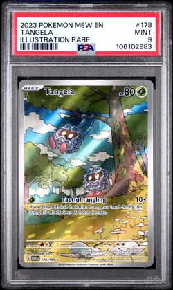 2023 POKEMON MEW EN-151 ILLUSTRATION RARE #178 TANGELA PSA 9 - Image 1