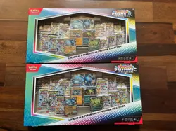 (LOT OF 2) Pokemon Prismatic Evolutions Lucario & Tyranitar Premium Collection - Image 1