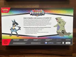 (LOT OF 2) Pokemon Prismatic Evolutions Lucario & Tyranitar Premium Collection - Image 2