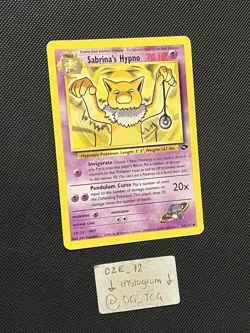 Pokemon GYM Challenge - Sabrina’s Hypno - 56/132 - Unlimited Edition - VLP/LP - Image 3