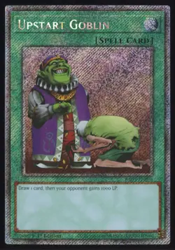 Yu-Gi-Oh! Upstart Goblin #RA03-EN096 1st Edition Platinum Secret Rare - Image 1