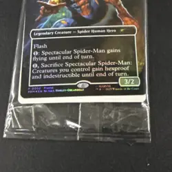 Magic the Gathering Battle Damage Spiderman card from Marvel Legends Spiderman - Image 3