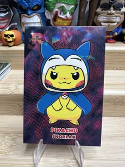 Pikachu Poncho Snorlax Cracked Ice Team Rocket Card Database Pokemon - Image 1