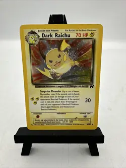 Pokemon Card TCG Dark Raichu English Team Rocket 83/82 Holo Rare Secret - Image 1
