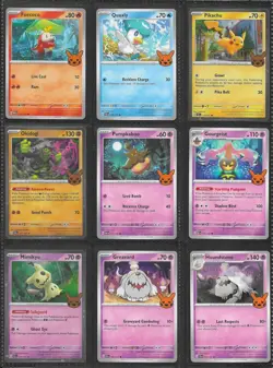 Pokemon Trick Or Trade 2024 FULL SET of 30 Cards In Mini Binder Cosmos Holos - Image 4