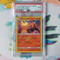 Pokemon PSA 9 Charizard 3/70 Dragon Majesty Card Rare Holo Mint - Image 3