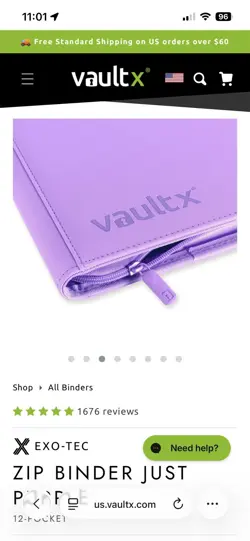 Vault x Just Purple Special Edition Exo-Tec Zip Binder 12-Pocket 480 Cards - Image 5