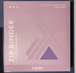 Vault X Just Purple 12-Pocket Exo-Tec Zip Binder - 480 Cards - New - Image 1
