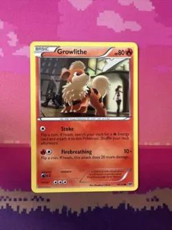 Pokemon Card Growlithe Next Destinies Common 10/99 Near Mint - Image 1