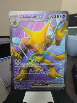 Pokemon Alakazam EX TCG Scarlet Violet-151 Holo Ultra Rare Card 188/165 - Image 1