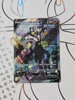 Rapid Strike Urshifu V 153/163 Pokemon Card Sword & Shield Battle Styles - Image 1