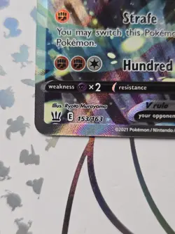 Rapid Strike Urshifu V 153/163 Pokemon Card Sword & Shield Battle Styles - Image 2