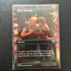 MTG Many Partings (Foil Borderless) [Tales of Middle-Earth, Near Mint] - Image 1