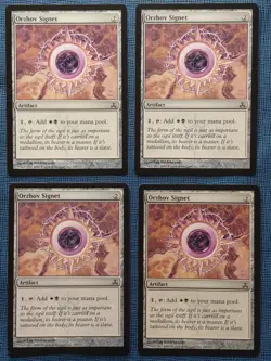 MTG 4x Orzhov Signet x4 LP Guildpact Magic the Gathering Playset - Image 1