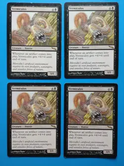 MTG 4x Vermiculos x4 MP Mirrodin Magic Playset - Image 1