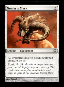 MTG Nemesis Mask LP Light Play Darksteel [2070] - Image 1