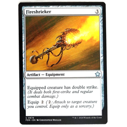 x4 Fireshrieker Foundations Colorless Artifact Equipment Uncommon Playset MTG - Image 1