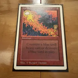 Red Elemental Blast Unlimited Magic The Gathering 1993 Vintage Interrupt - Image 2