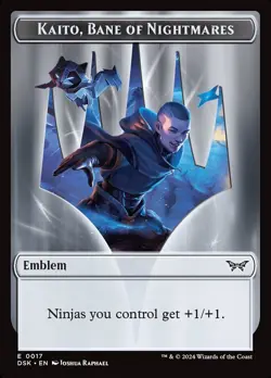 Magic the Gathering MTG - Kaito, Bane of Nightmares / Gremlin Token (Foil) - Image 1